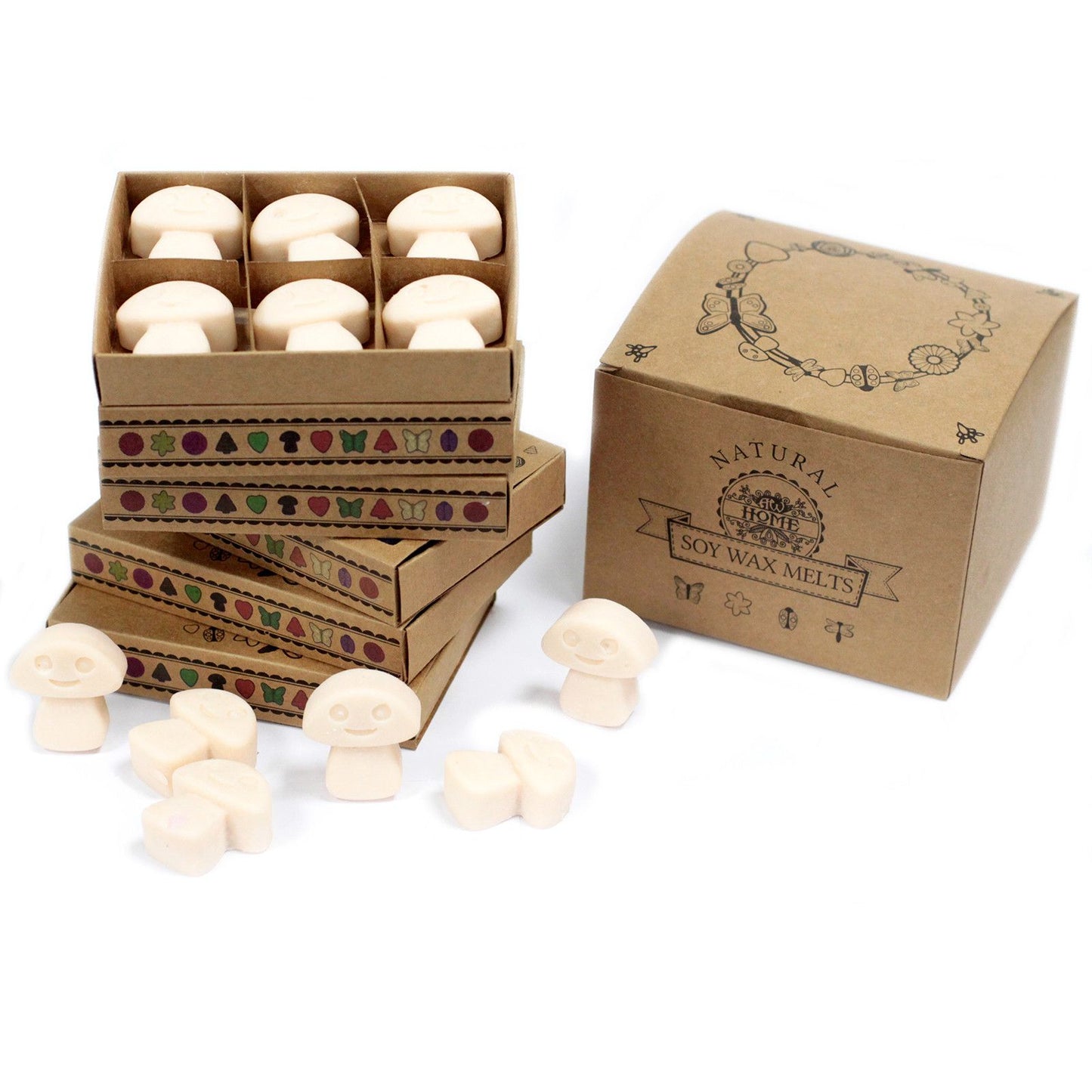 Geschenkset Mit 6 Wachsmelts Vanille Muskatnuss