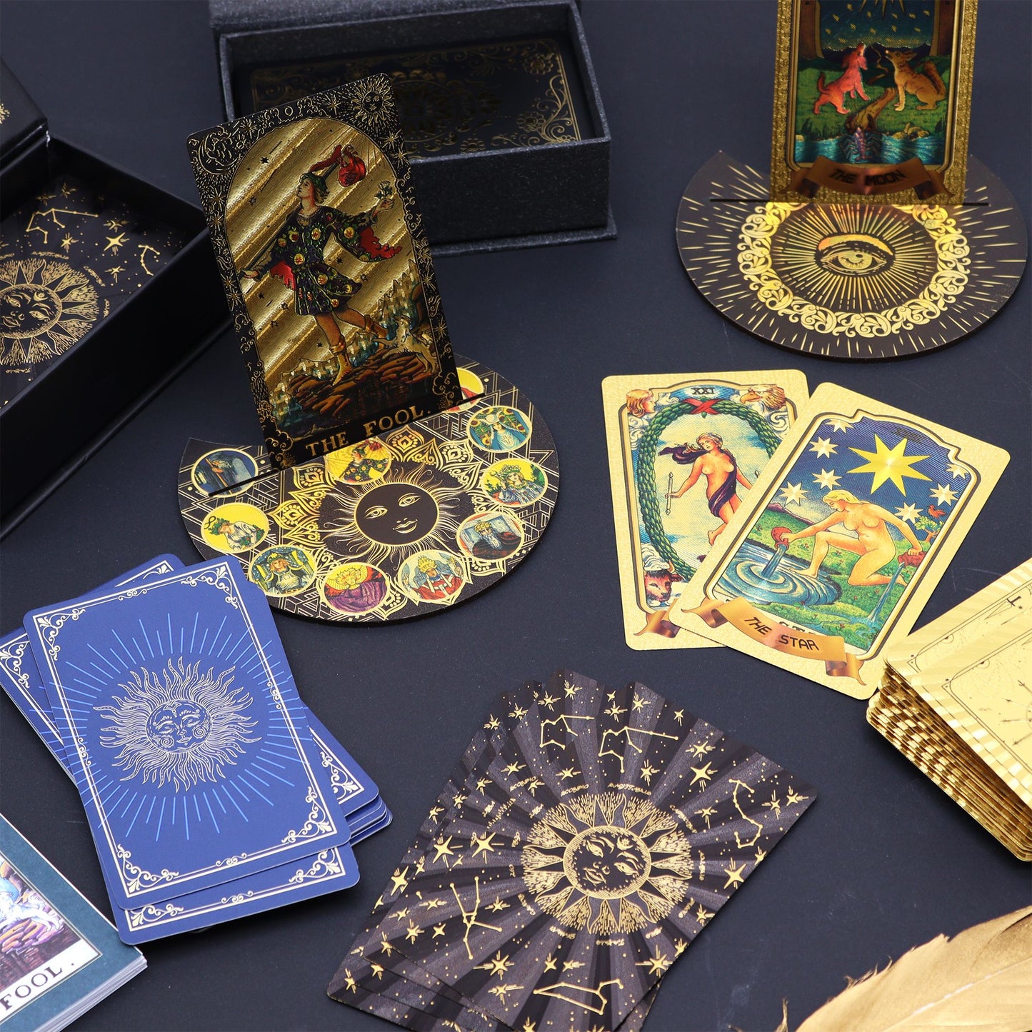 Goldfolie Tarotset - Lass Die Magie Beginnen - Geschenkset