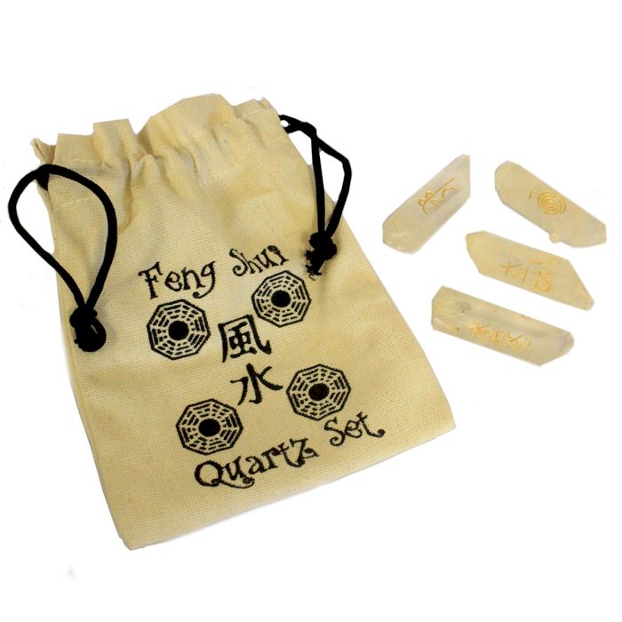 Fengshui Quatra Set Natürlicher Quarz