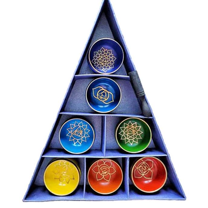 Chakra Pyramiden Gesangsschalen Geschenkset