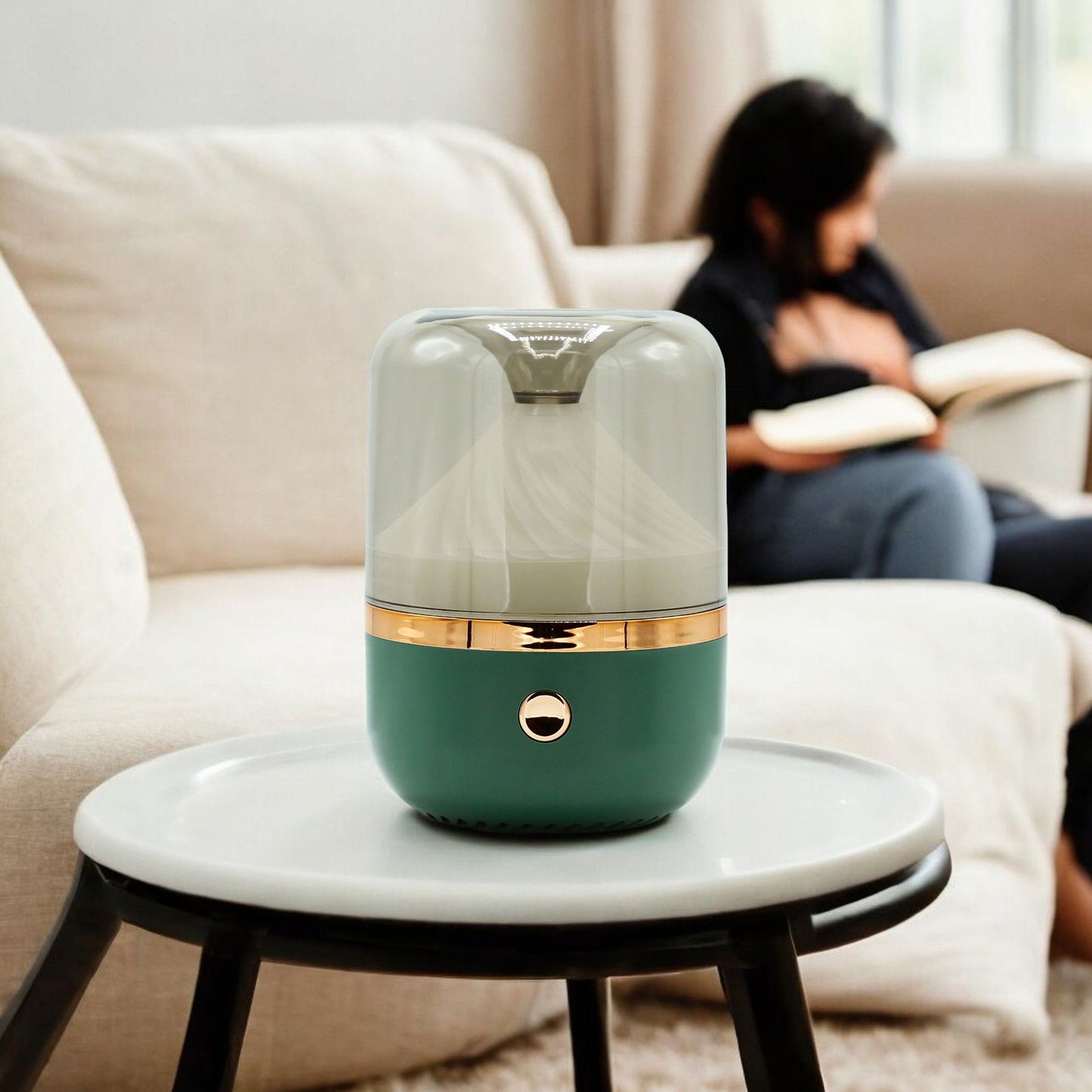 Urban Aroma Diffuser Grün und Bronze USB Farbwechsel