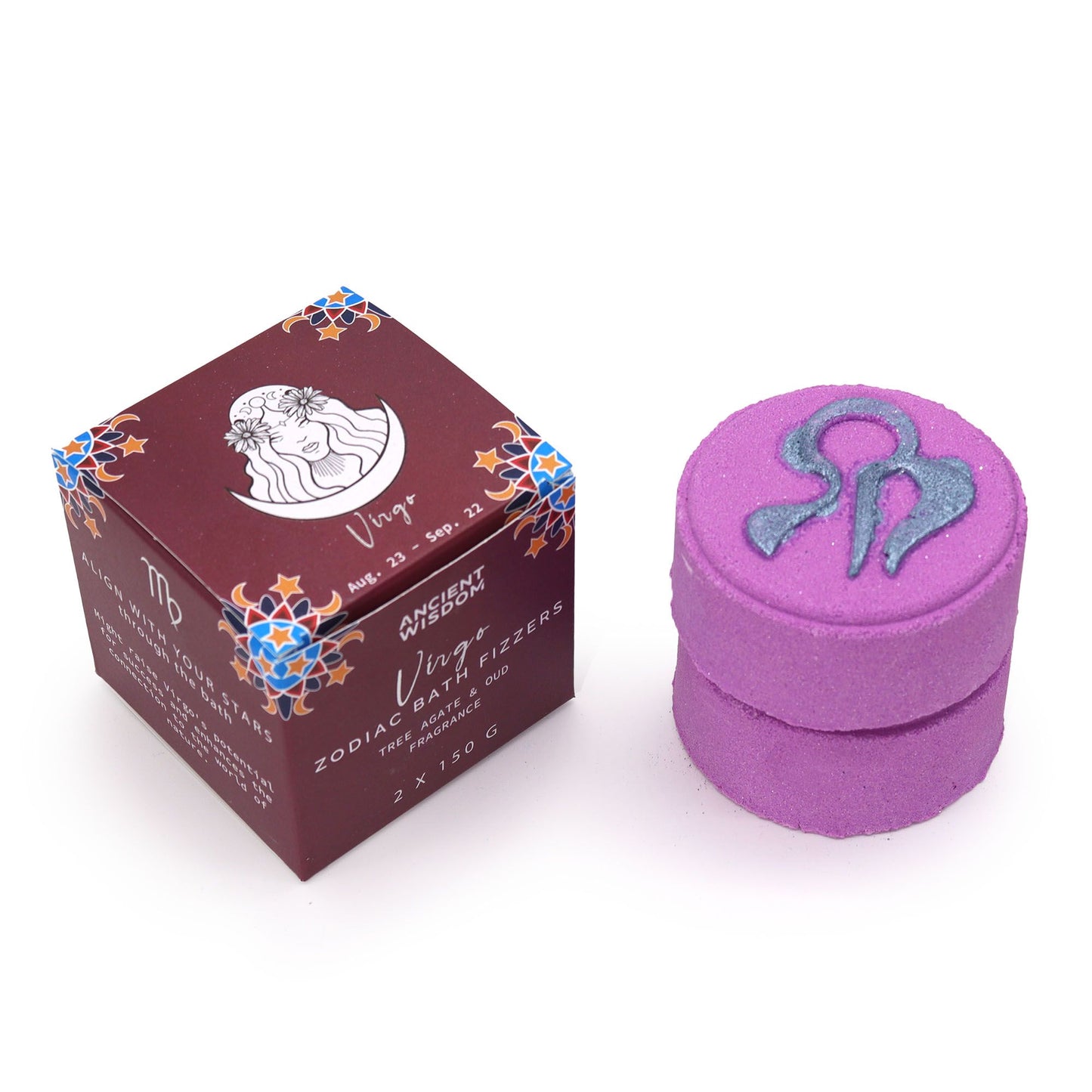 Set Von Tierkreis Badepralinen Mit Horoskop - Jungfrau
