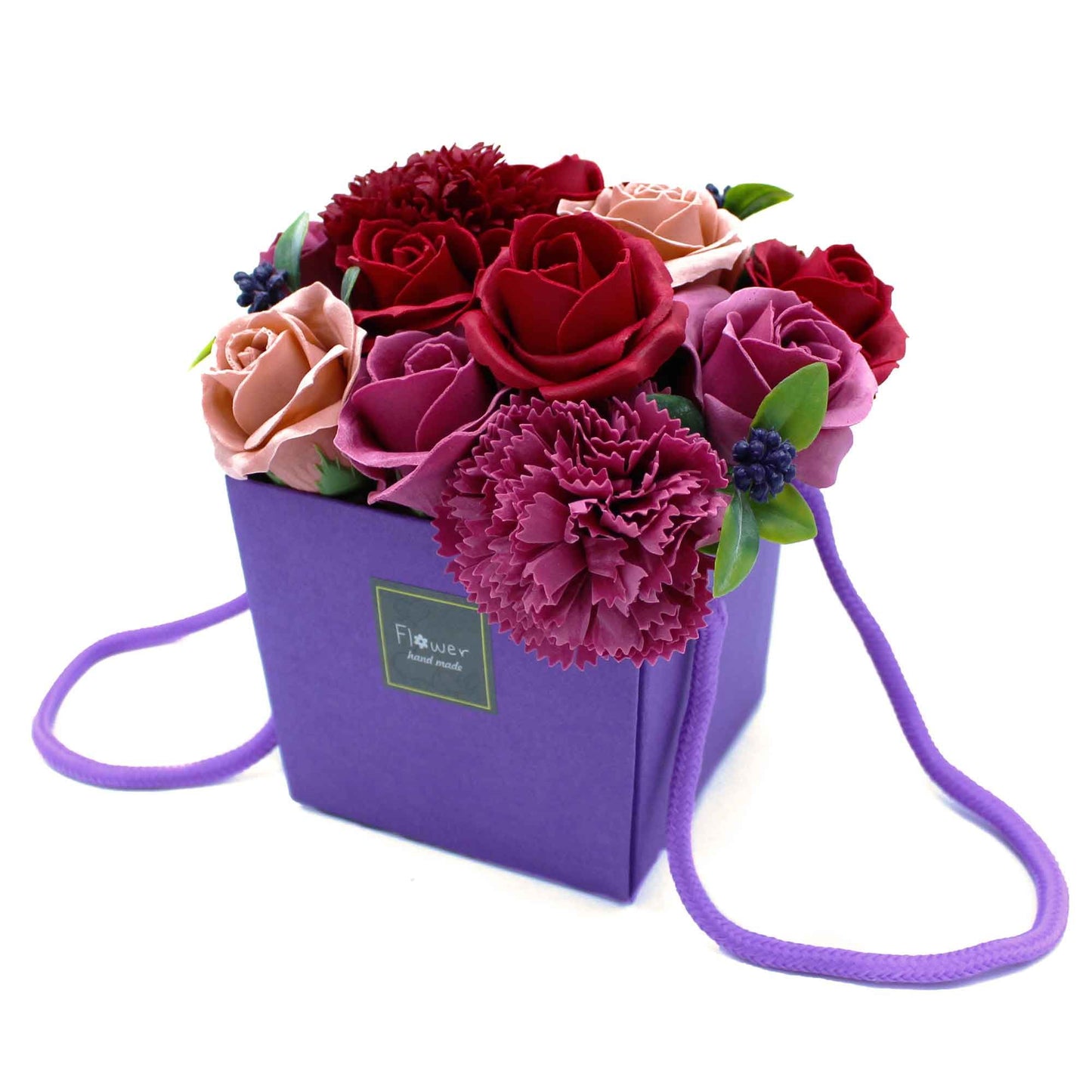 Seifenblumenstrauß - Lila Blumen Garten