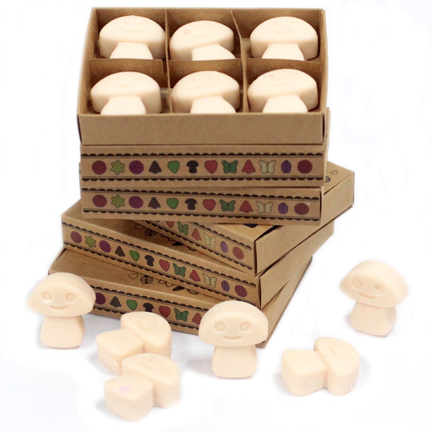 Geschenkset Mit 6 Wachsmelts Vanille Muskatnuss