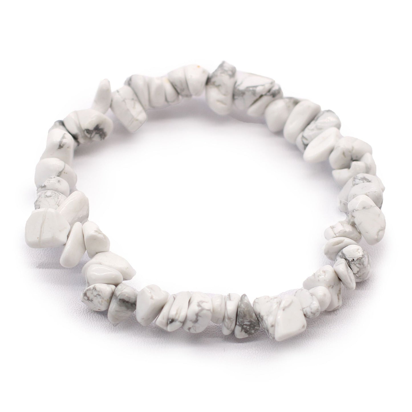 Chipsteinarmband - Weißer Jaspis