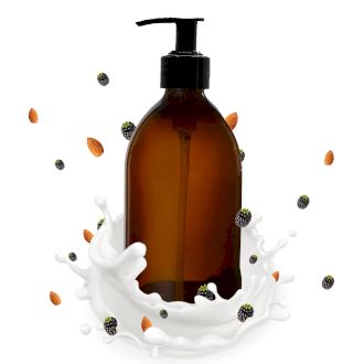 Brombeer Und Mandel Lotion 300ml Weiße Etikette