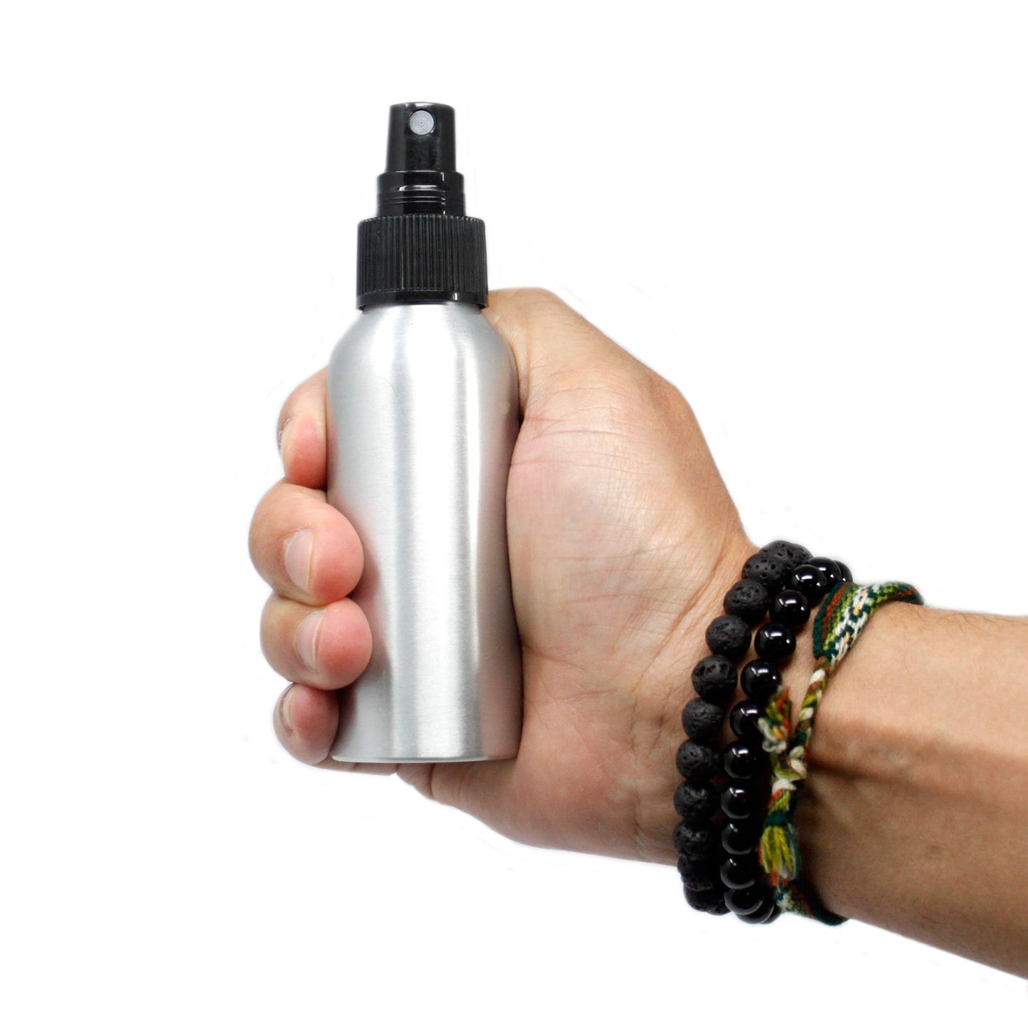 100ml Aluminiumflasche Mit Schwarzem Sprühkopf