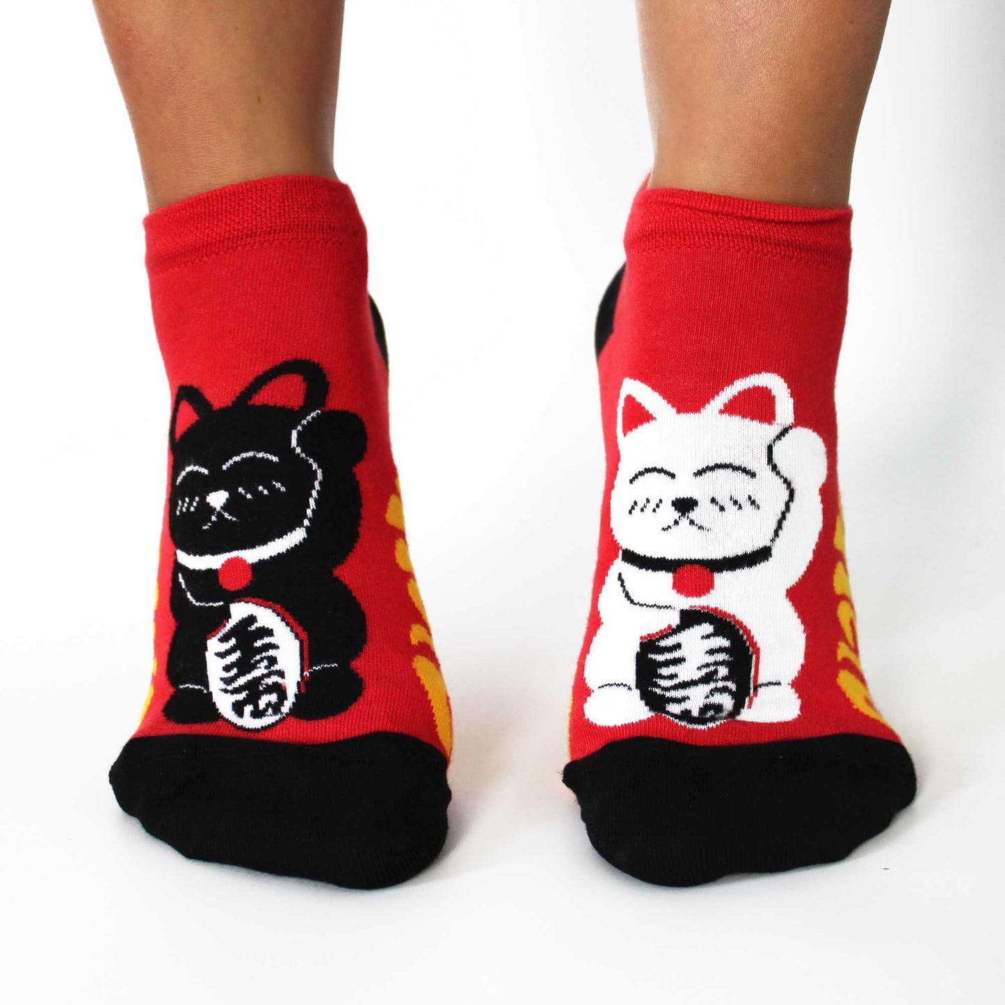 Ml Hop Hare Bambus Socken Niedrig 41-46 Glückskatze