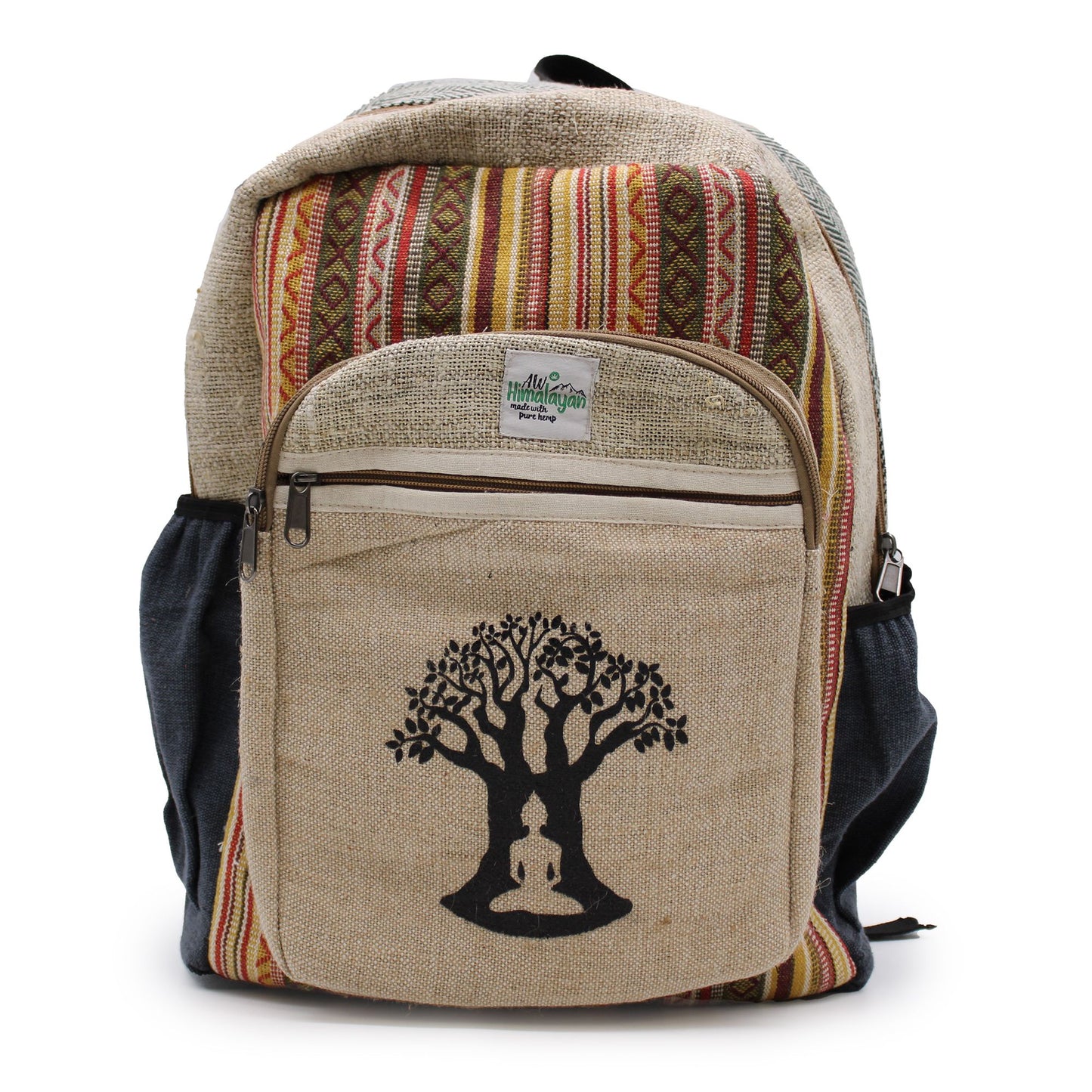 Großer Hanf Rucksack - Bohdi Baum Design