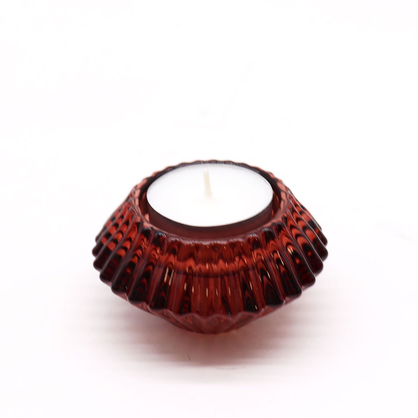 Set Mit 2 Blüten Flip Dinner Kerzenhalter Teelichthalter Vampirrot