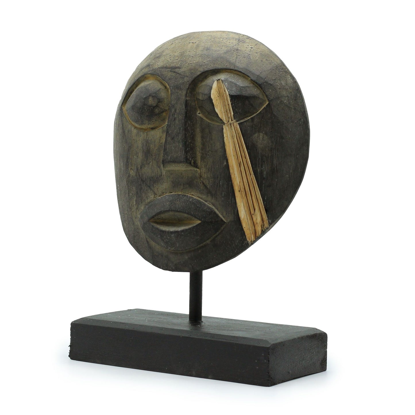 Timor Tribal Dekorative Maske Antik 27x20cm