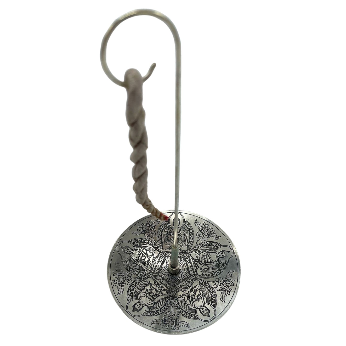 Seilrauch und Silberner Halter Set Pancha Buddha