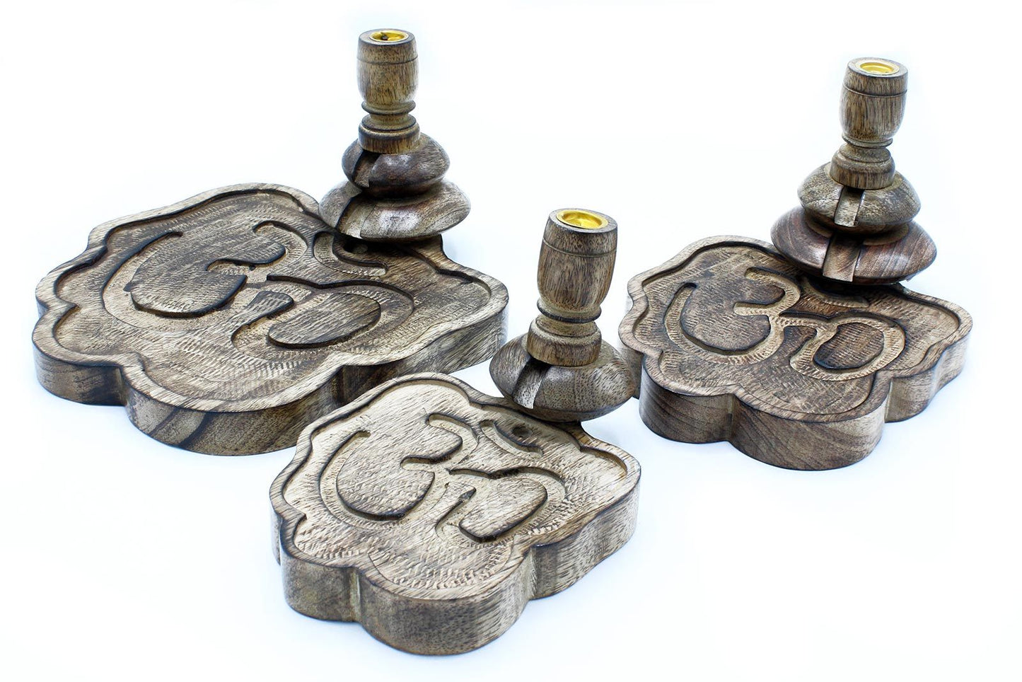 Großer Mango Holz Rückflussbrenner Hamsa