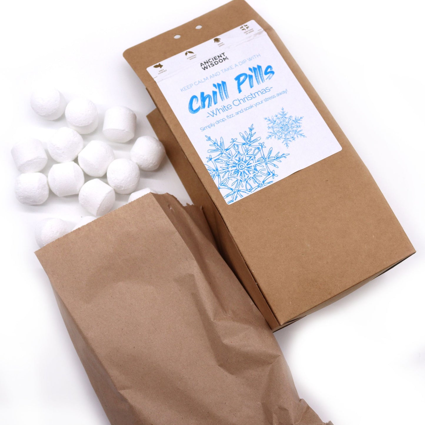 Chill Pills Geschenkpackung 350g Weiße Weihnachten