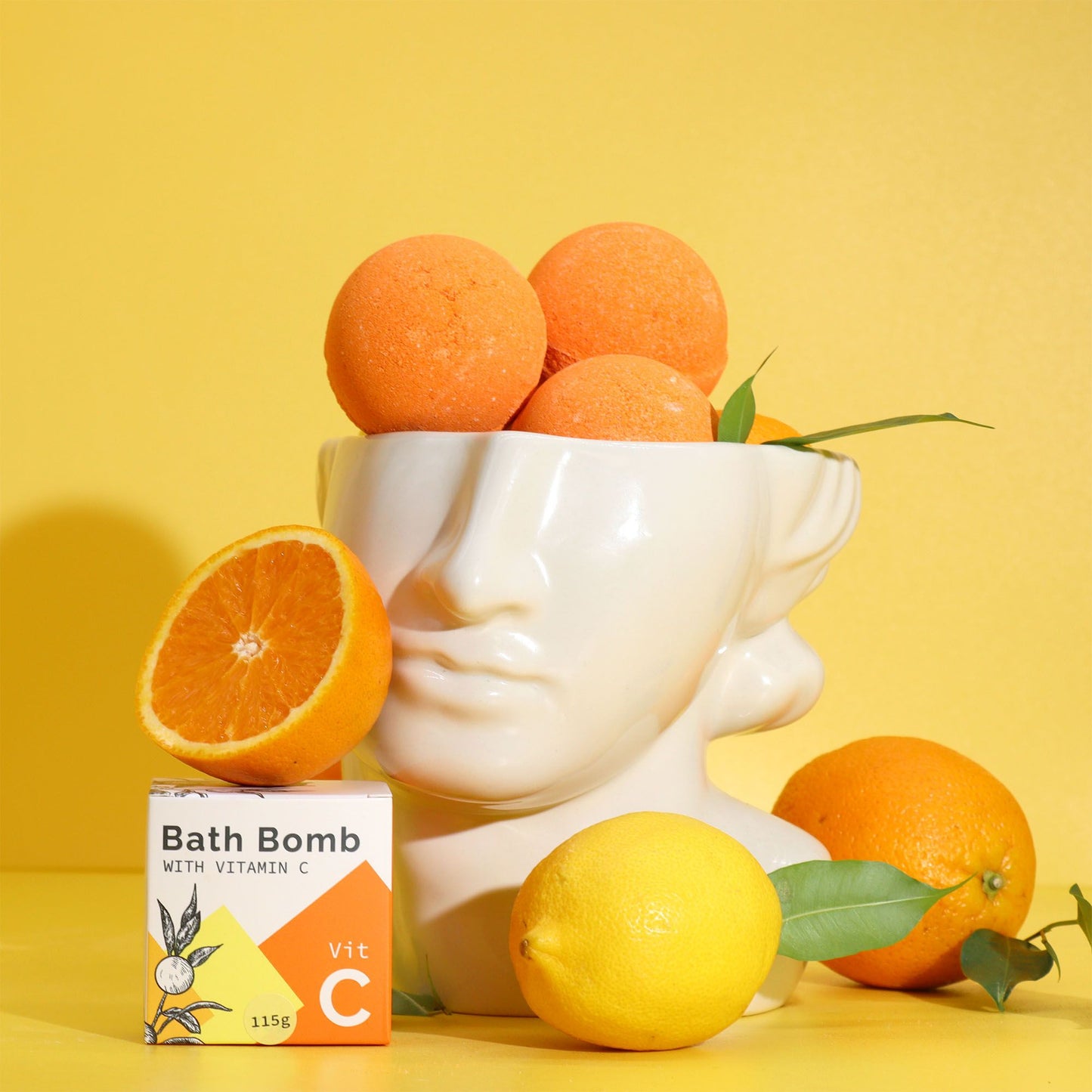 Vitamin C Angereicher Badebombe Mit Ätherischen Ölen