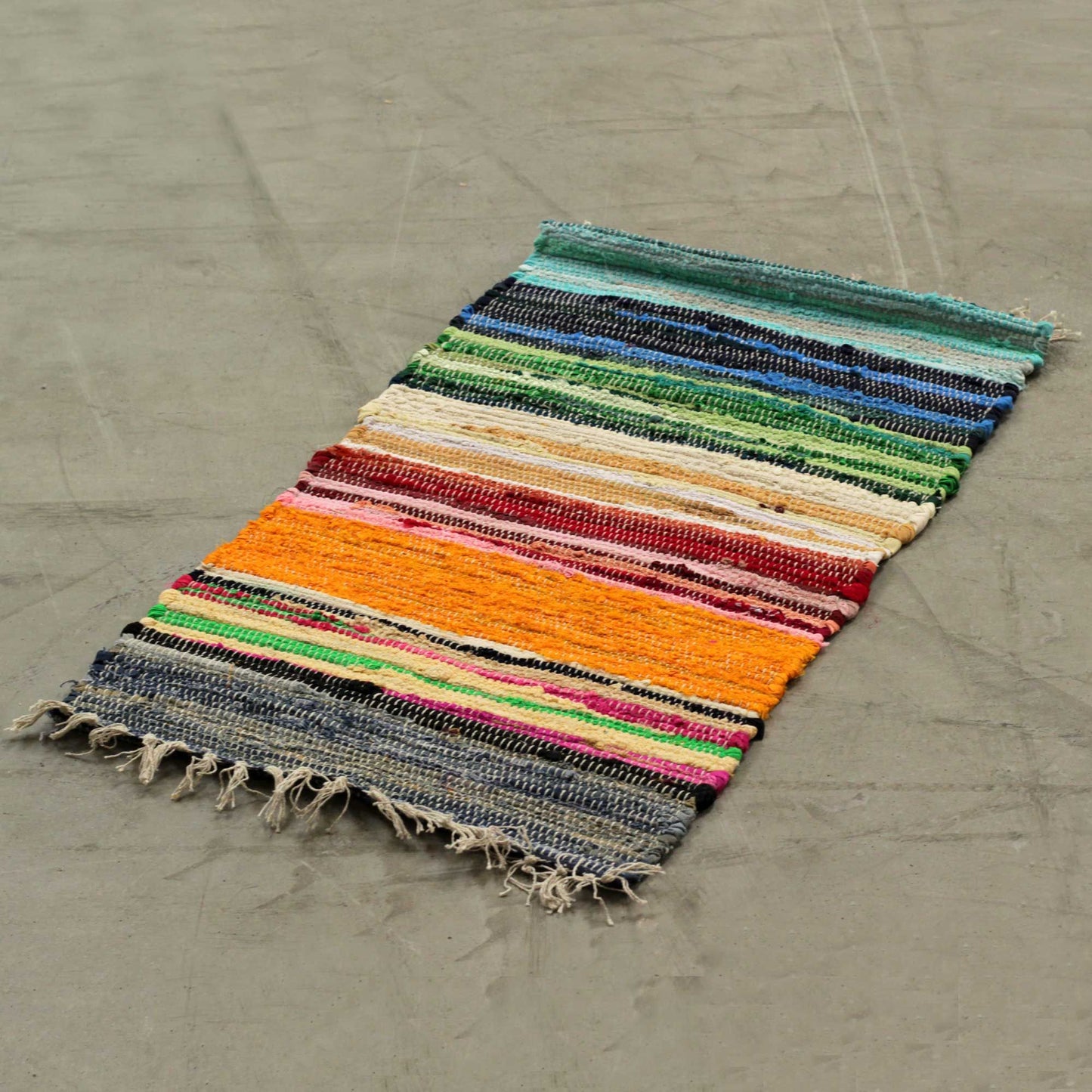 Kleiner Teppichläufer 50x90cm Premiumqualität Regenbogenfarben