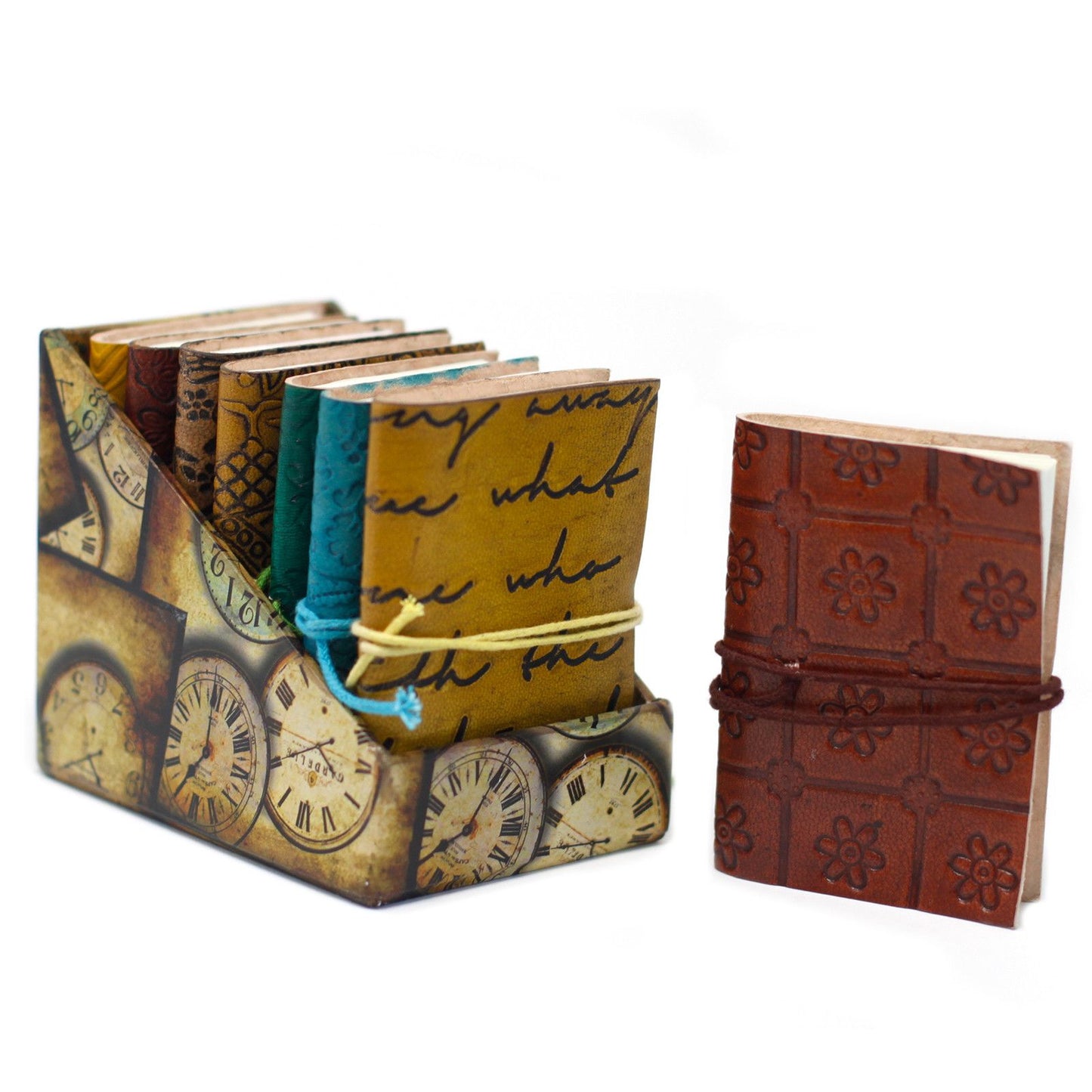 Mini Assortierte Leder Notizbuch 10x7 5 cm 1 Stück