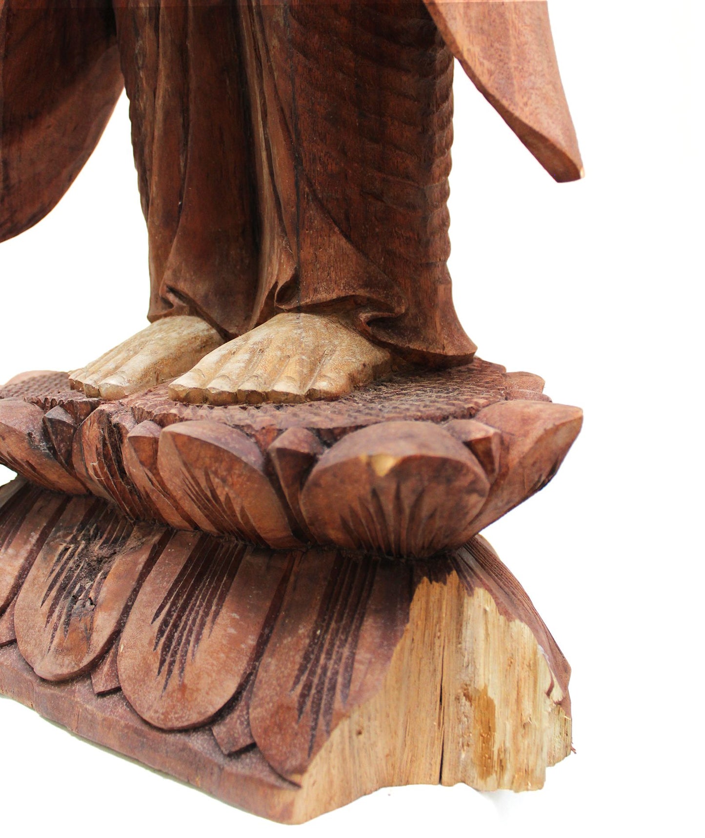 Handgeschnitzte Buddha Statue 100 cm Willkommen