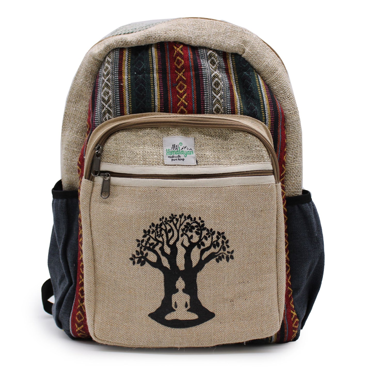 Großer Hanf Rucksack - Bohdi Baum Design