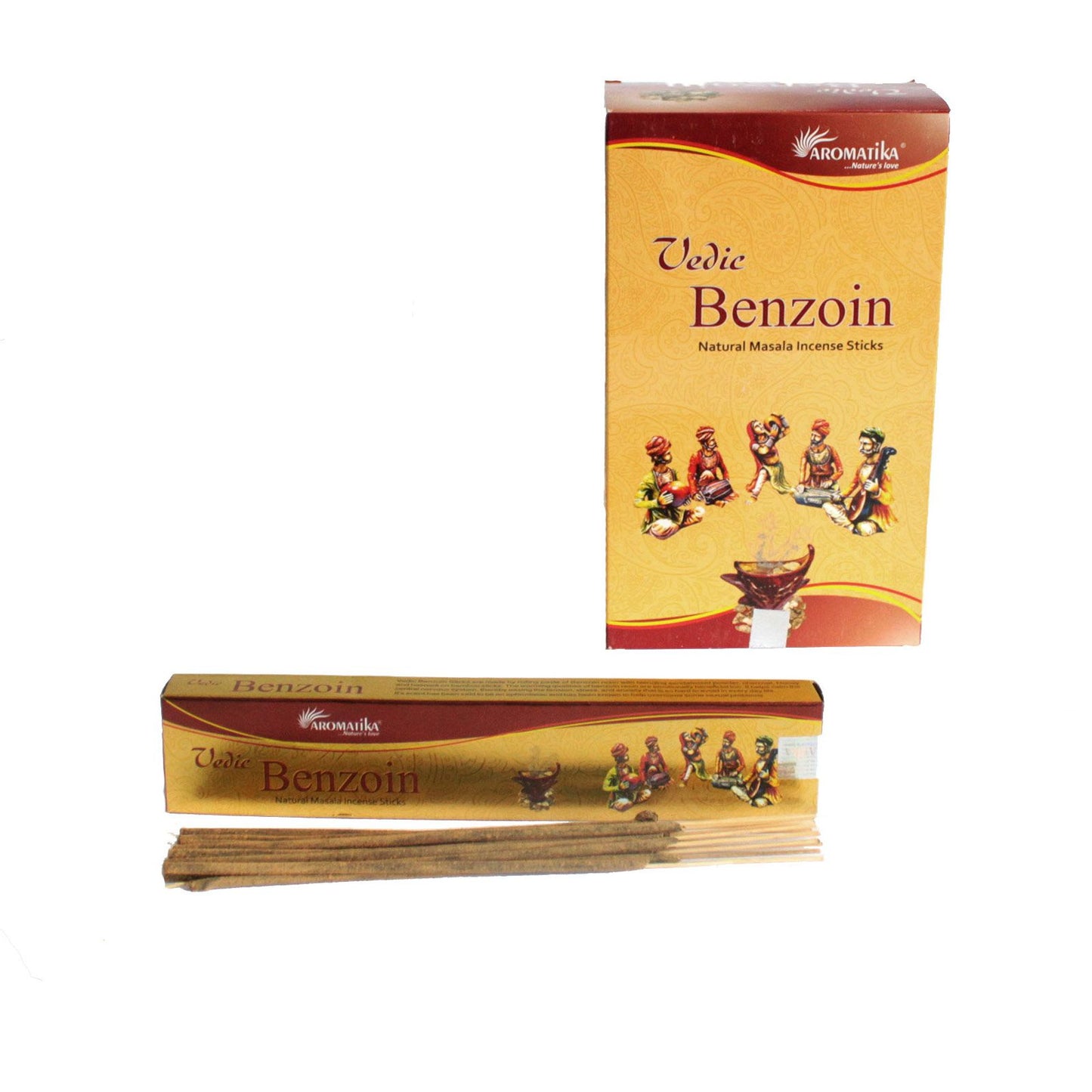 Vedic Räucherstäbchen Benzoin Balsamischer Duft zur Emotionale Balance und Reinigung