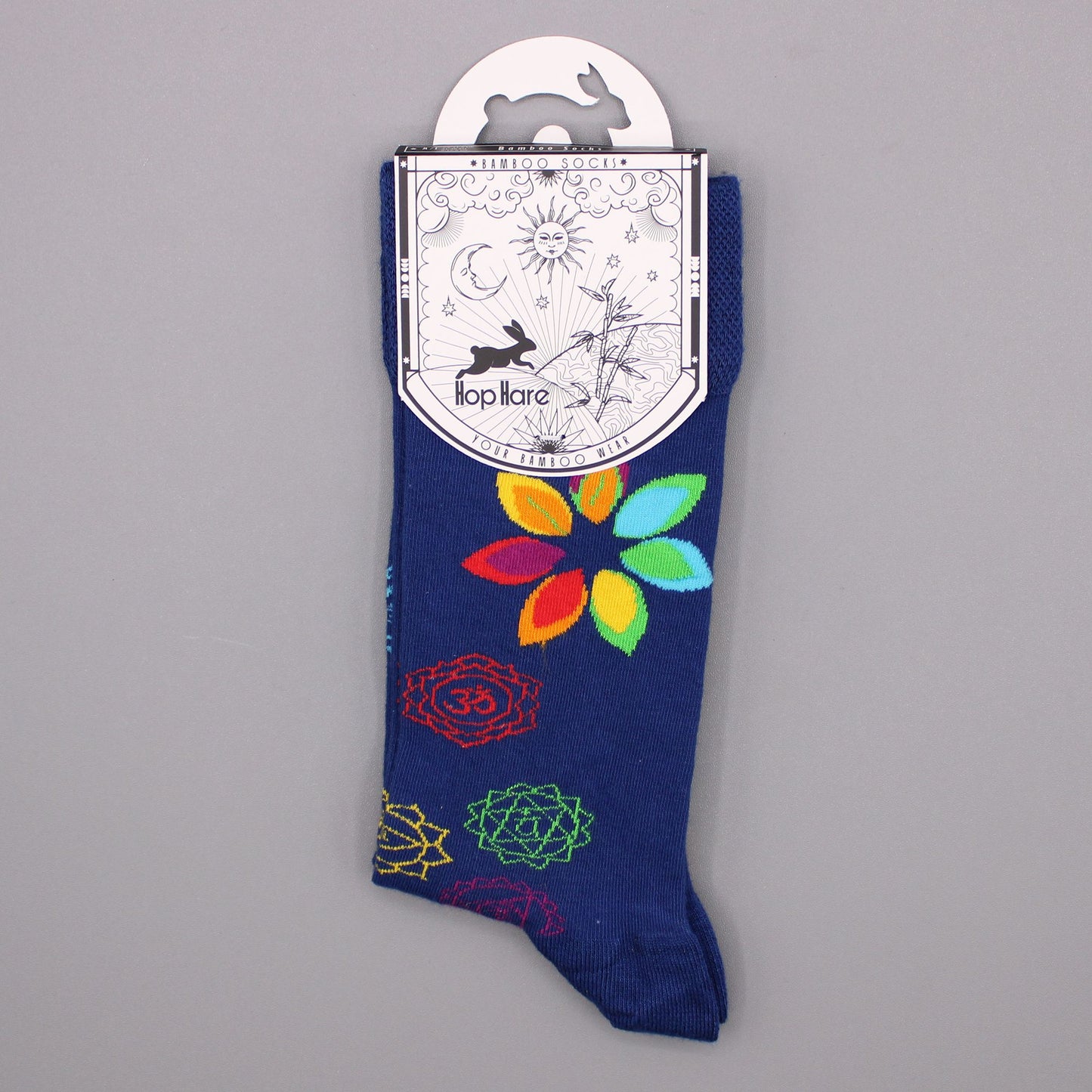 Hop Hare Bambus Socken Rainbow Chakra 36-40