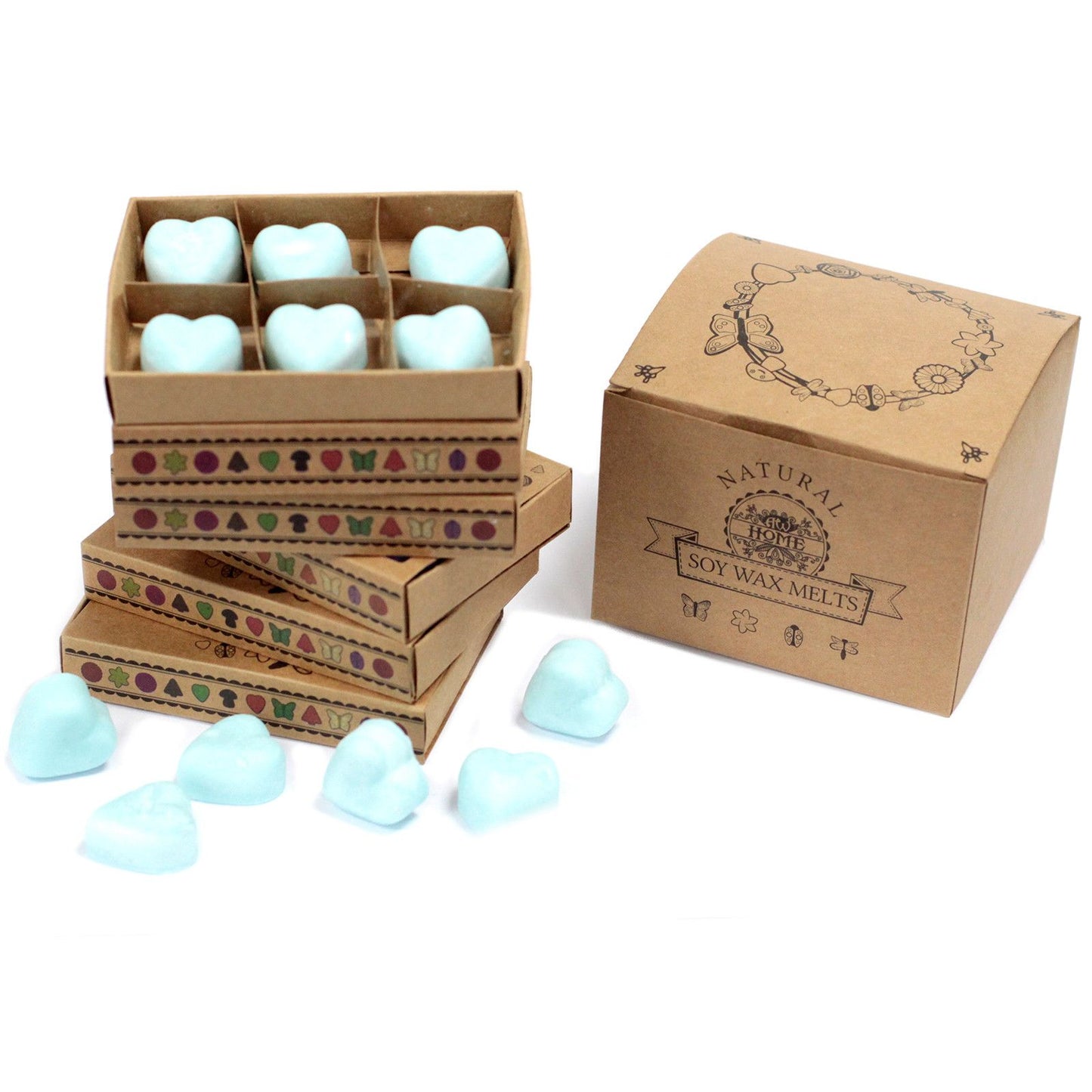 Geschenkset Mit 6 Wachsmelts Nagchampa Duftende Wachsmelts In Geschenkbox Aus Natürlichen Sojawachsen