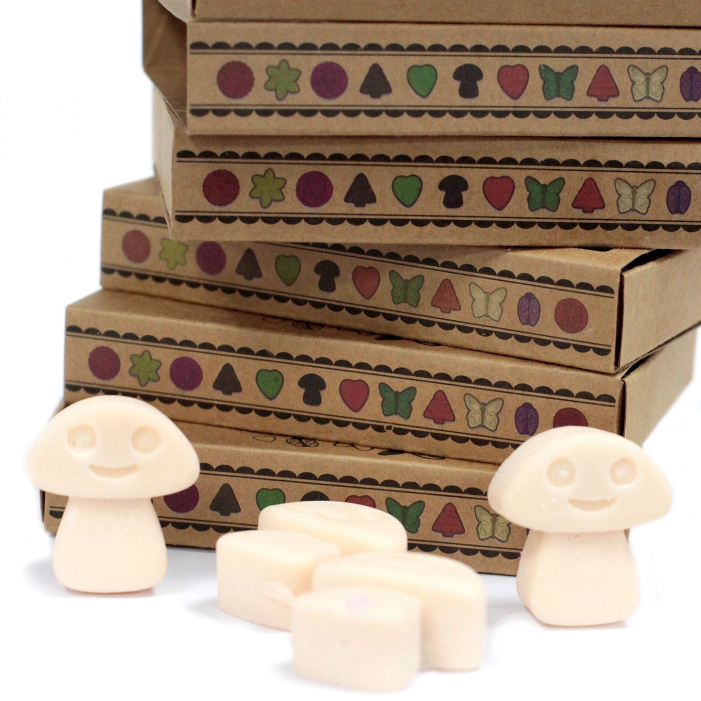 Geschenkset Mit 6 Wachsmelts Vanille Muskatnuss