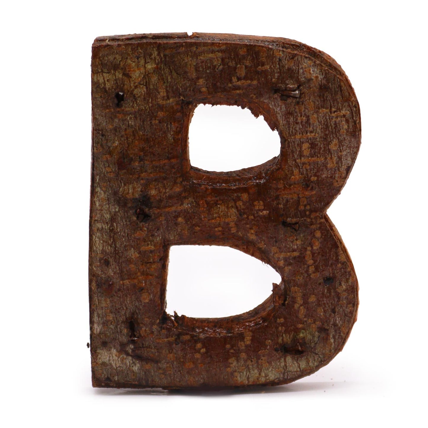 Rustic Bark Letter - "B" - 7cm