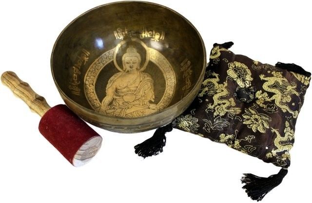 Goldener Buddha Aus Messing - Spezial S'Bowl Set