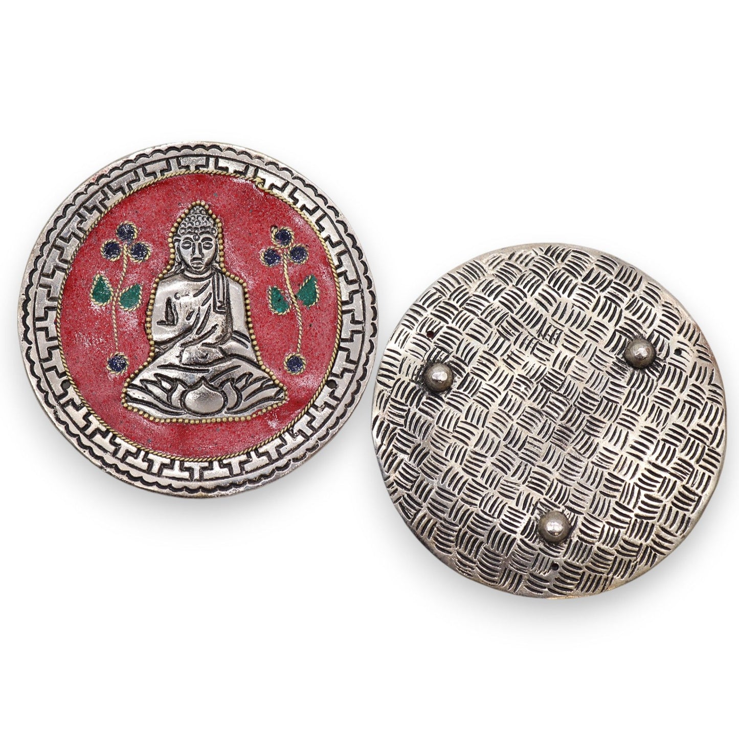 Buddha Roter Dekor Räucherstäbchenhalter 10cm