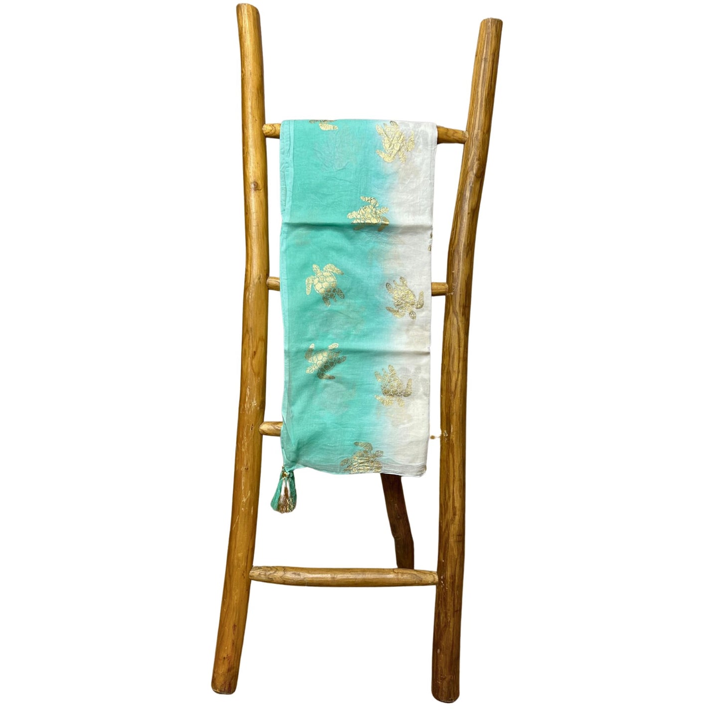 Nomad Sari Med Kollektion Pario Weiß Türkis Gold Schildkröten Design