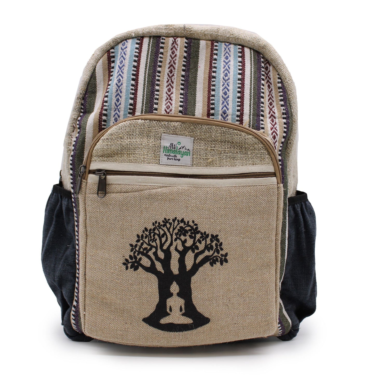 Großer Hanf Rucksack - Bohdi Baum Design