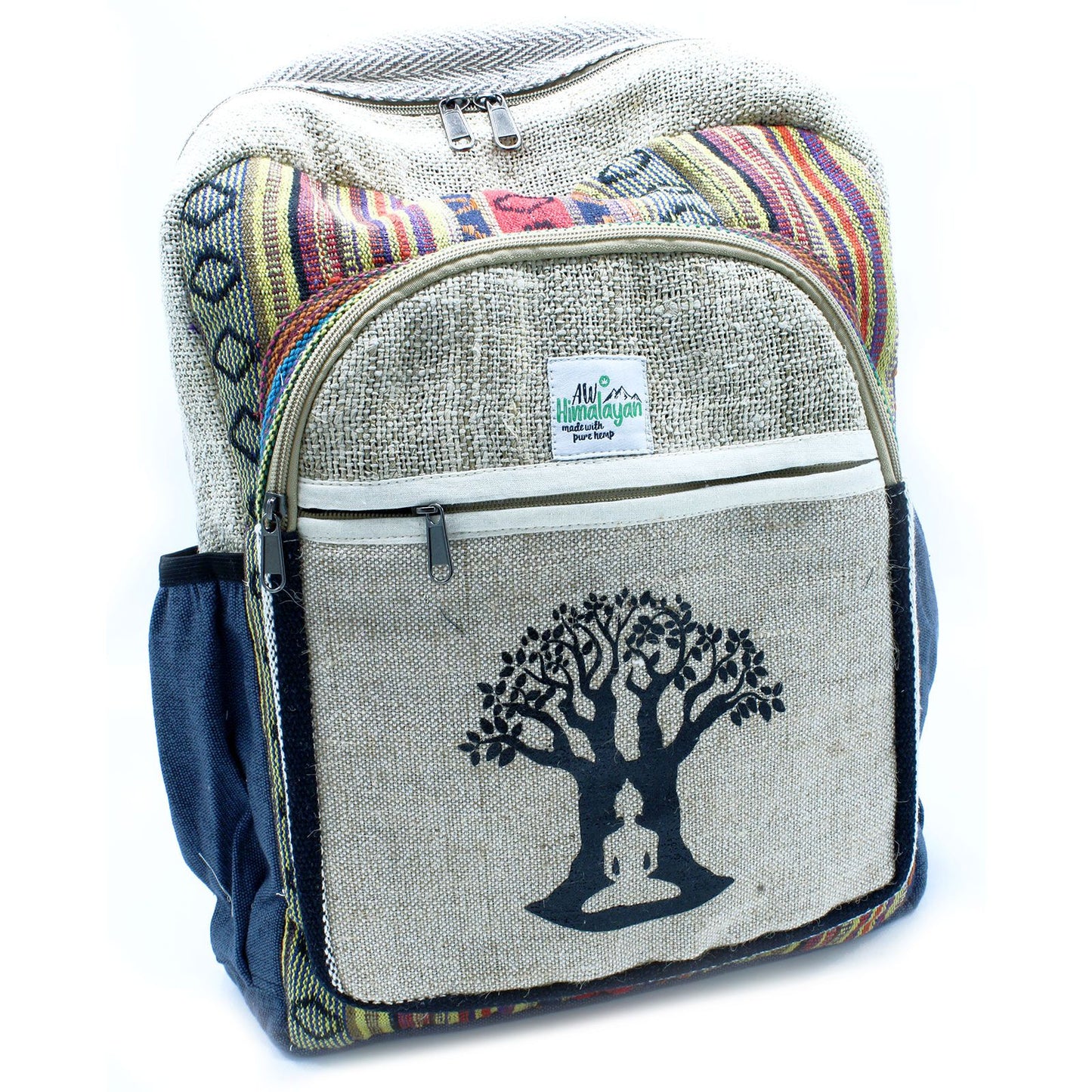 Großer Hanf Rucksack - Bohdi Baum Design