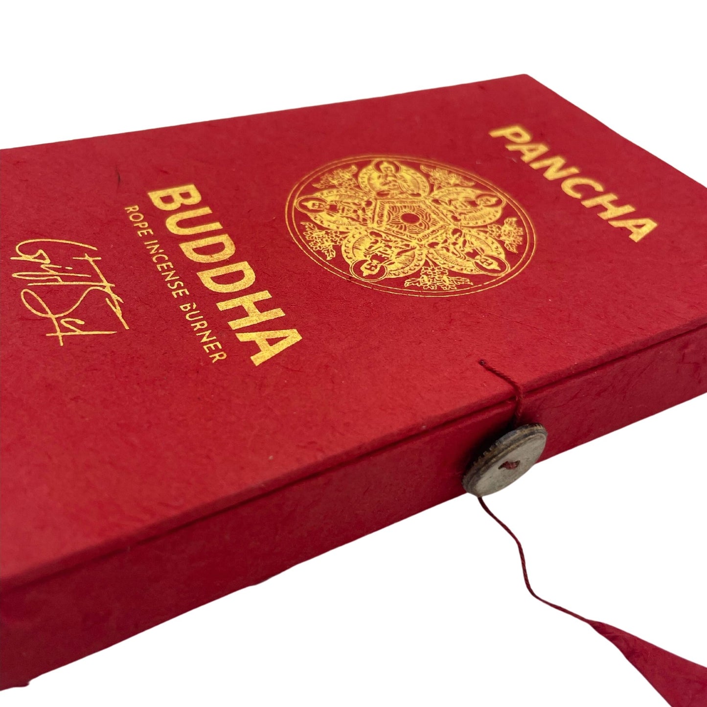 Seilrauch und Silberner Halter Set Pancha Buddha
