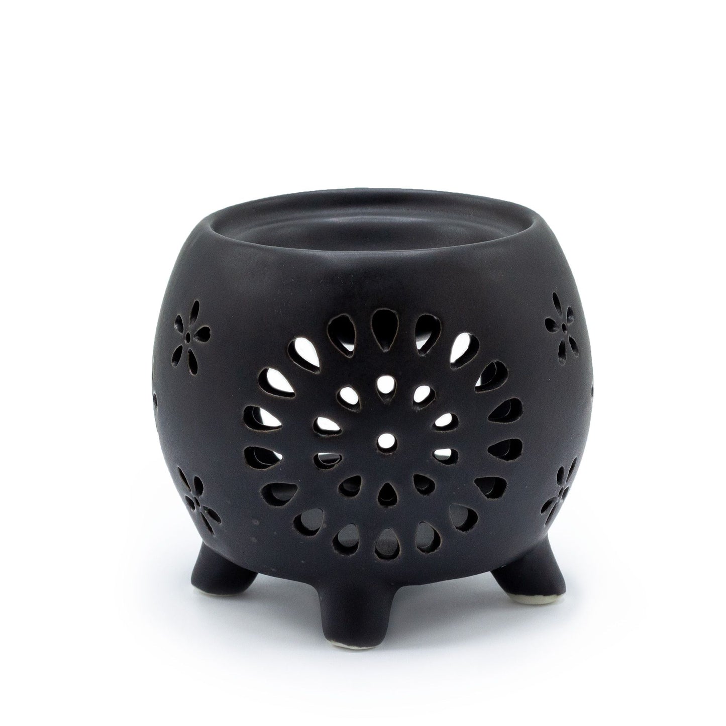 Squat Pot Ölbrenner Blumenspritzer Matt Schwarz