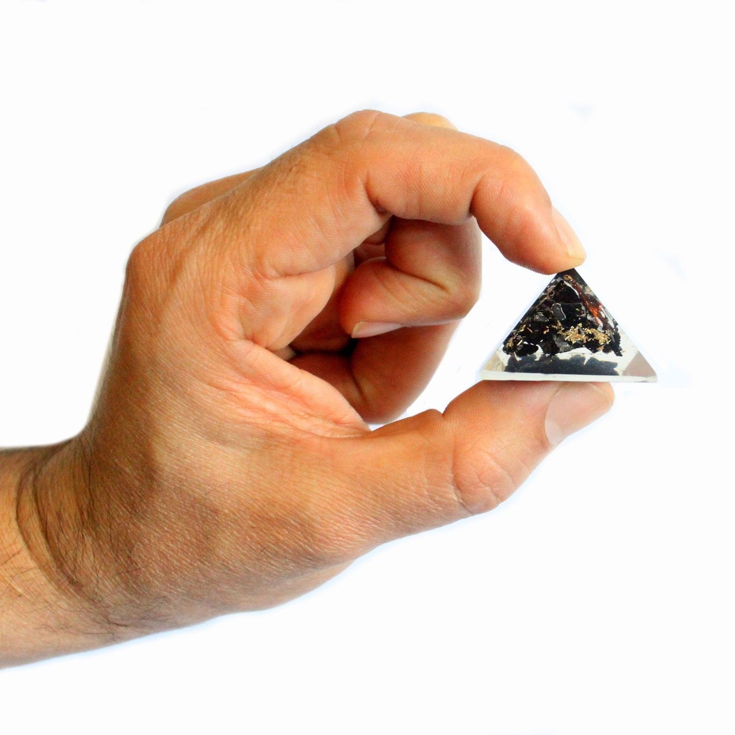 Orgonit Pyramide 25mm Mit Edelsteinen Und Kupfer