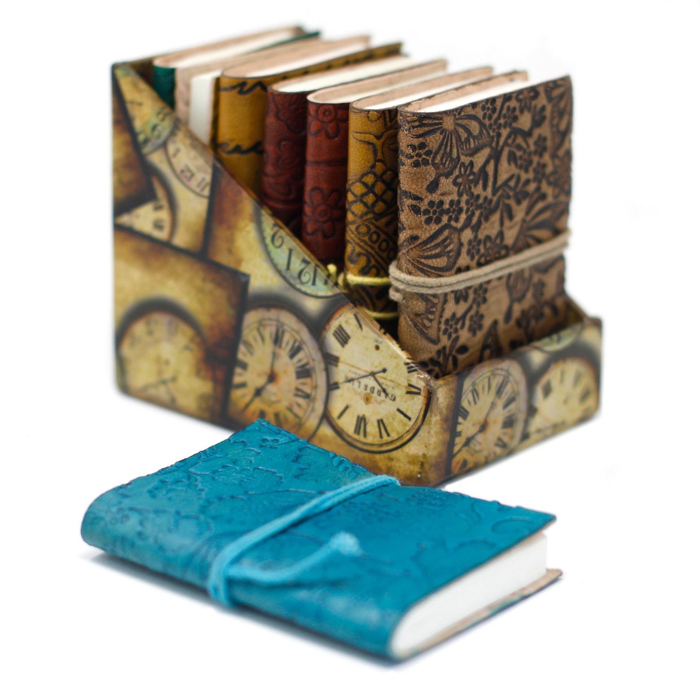 Mini Assortierte Leder Notizbuch 10x7 5 cm 1 Stück