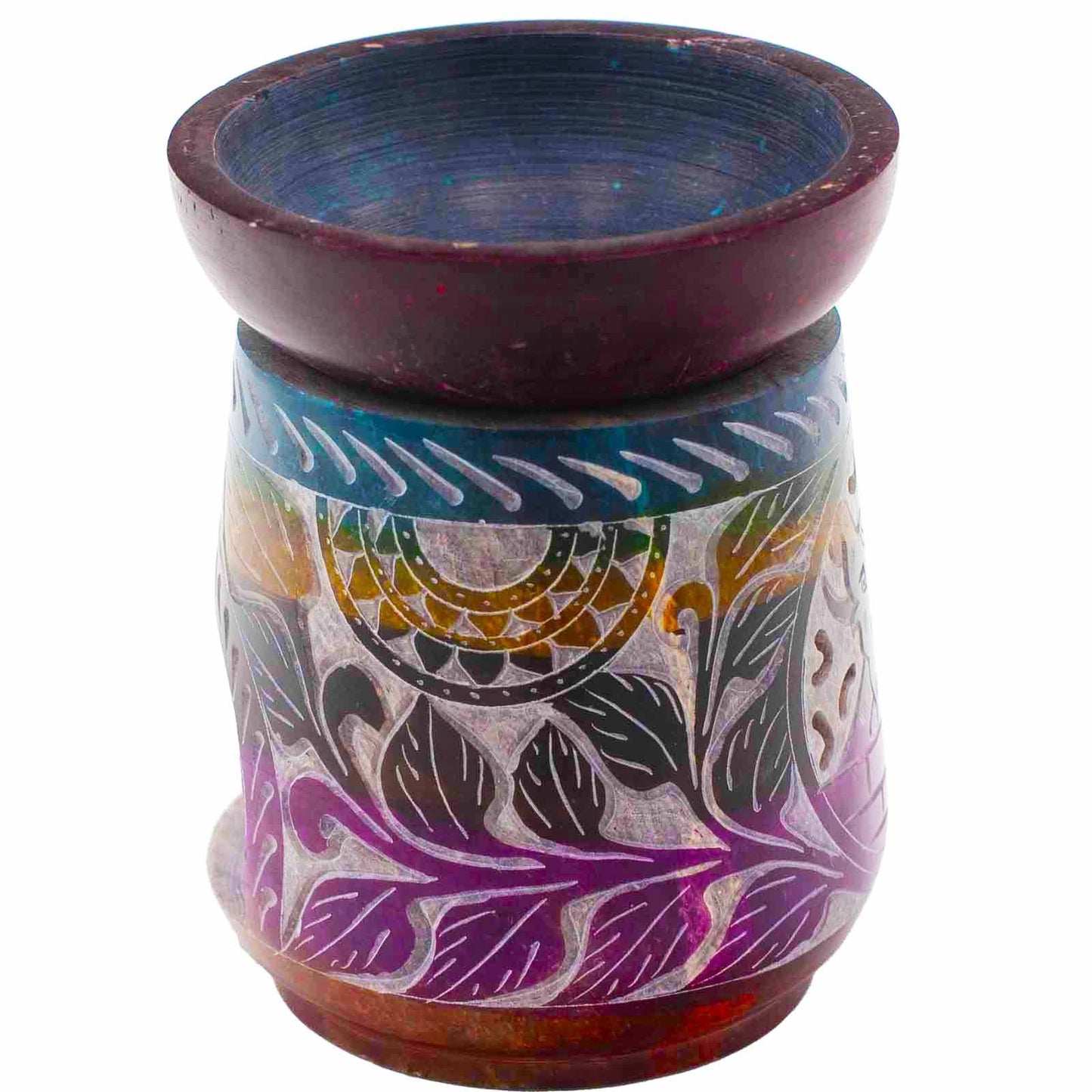 Großer Seifenstein Öl-Brenner 13x10cm - Elefant - Fünf Farben