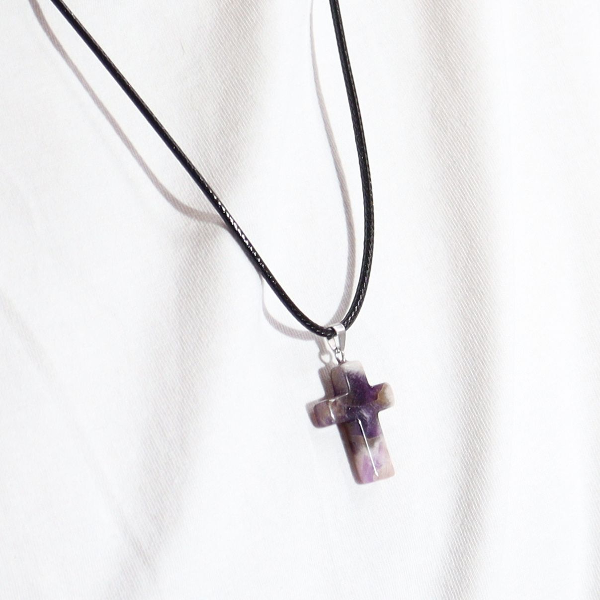 Edelstein Kreuz Anhänger 12 Verschiedene 25x18mm