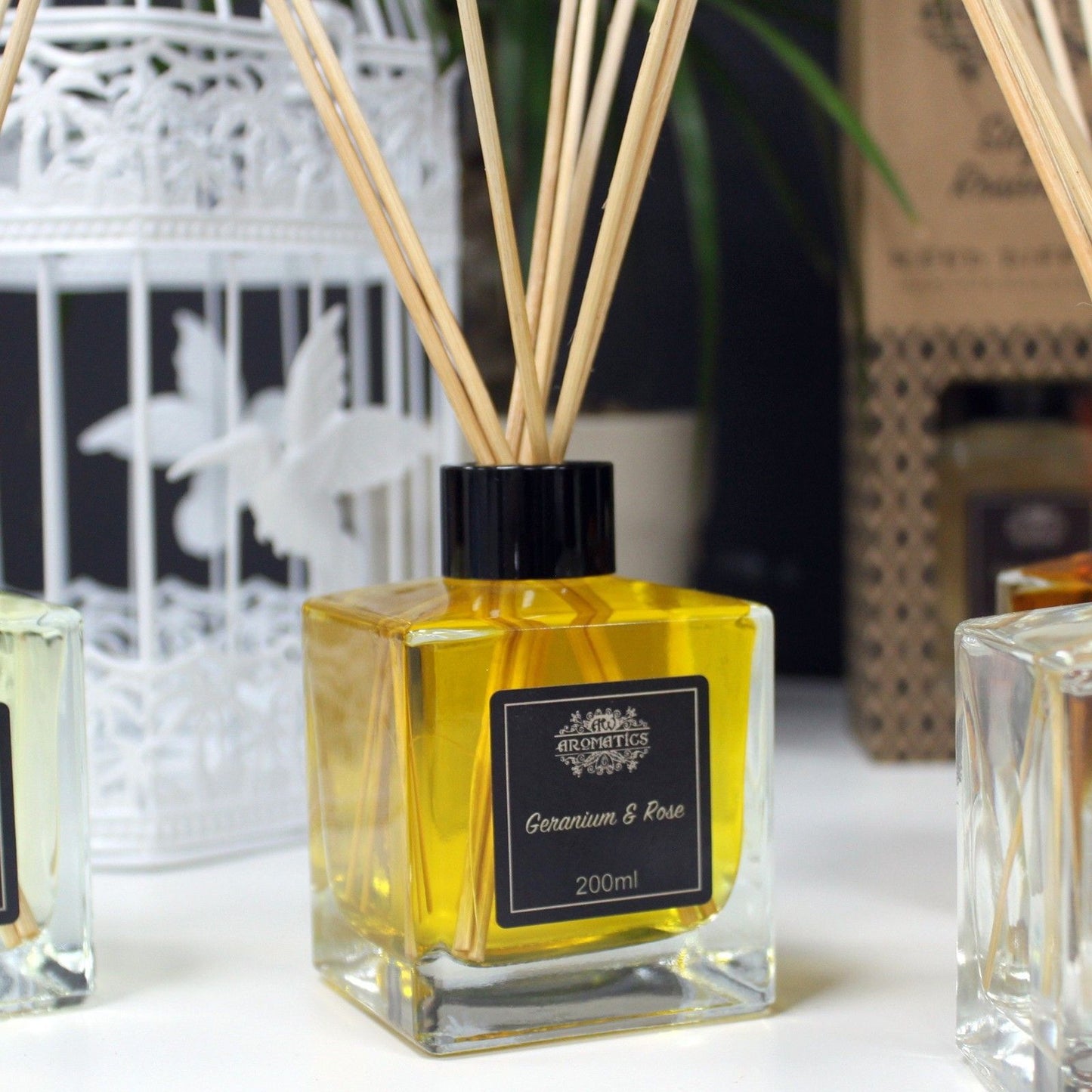 200ml Geranien- und Rosen-Essenzöl-Diffusor