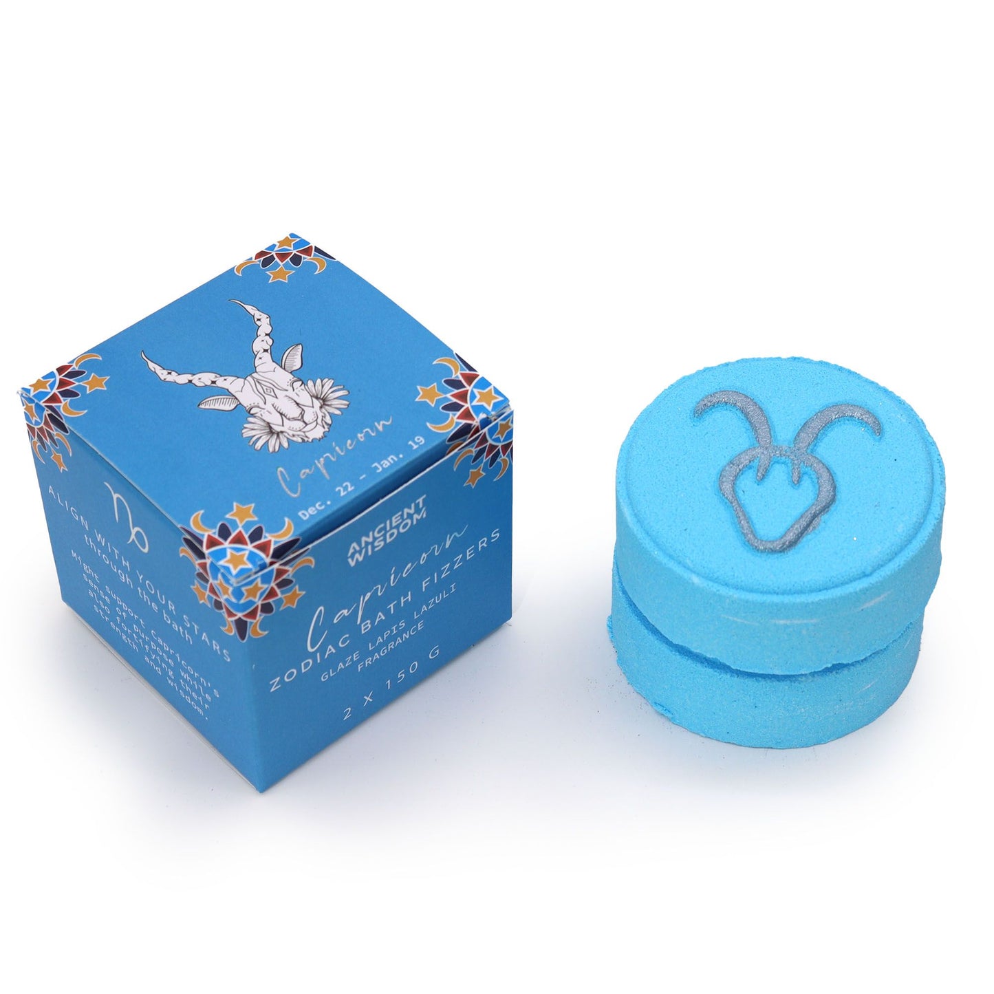 Set Von Tierkreisbadekugeln Mit Horoskop - Steinbock