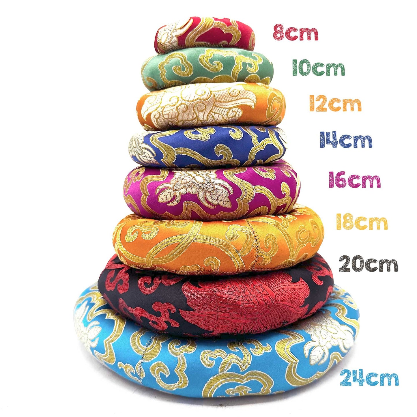 Hoop Kissen 12cm Für 14-16cm Klangschalen Zufällige Farbe