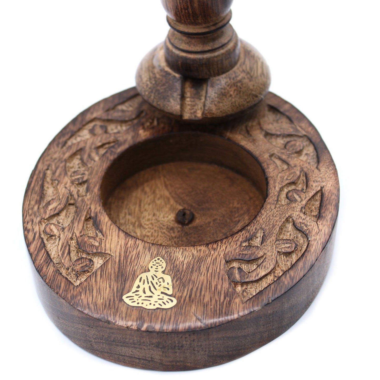 Sm Mango Holz Rückflussbrenner - Messing Buddha