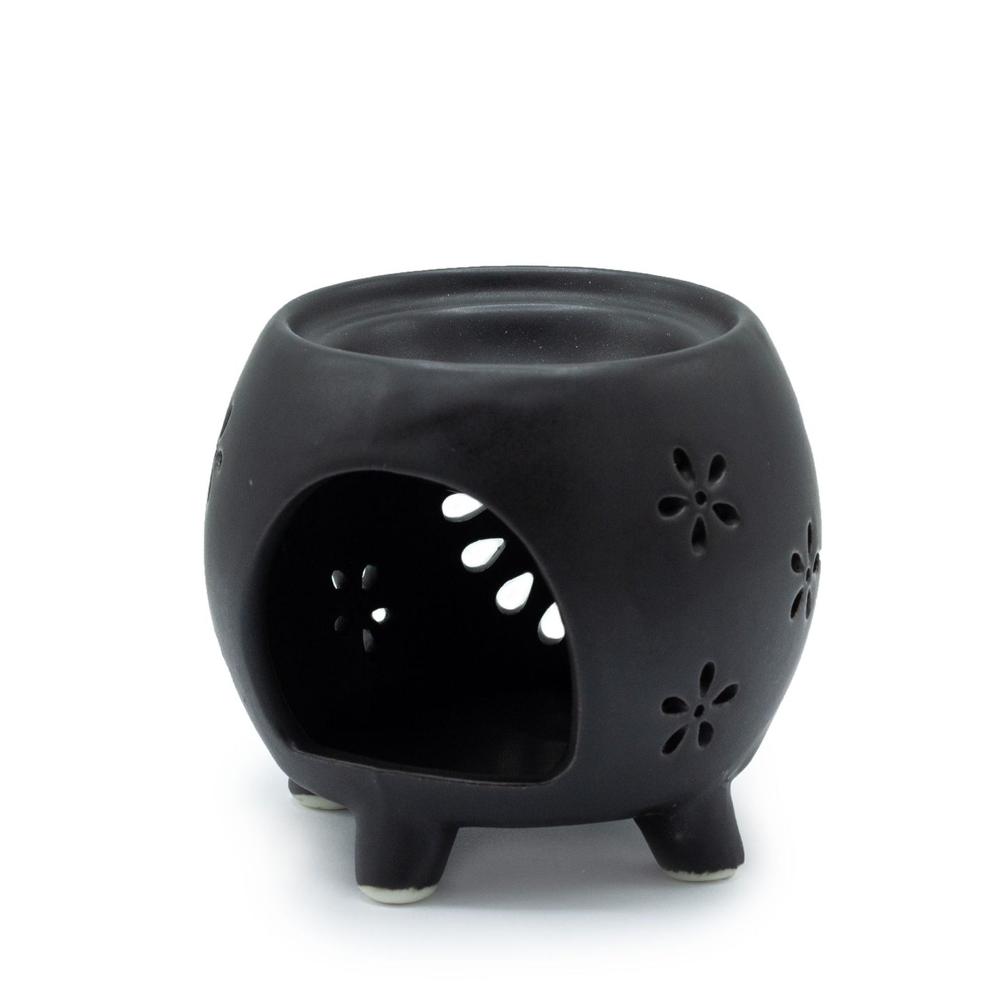 Squat Pot Ölbrenner Blumenspritzer Matt Schwarz