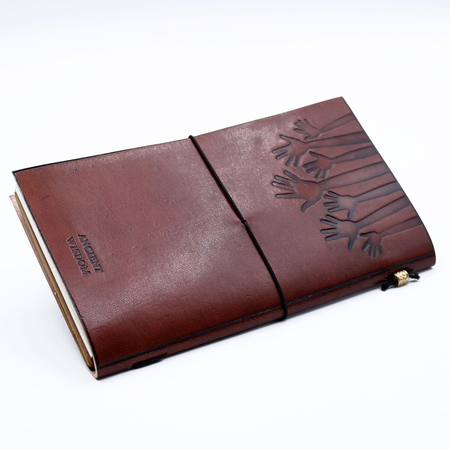 Handgemachtes Lederjournal Wahre Freunde Braun 80 Seiten