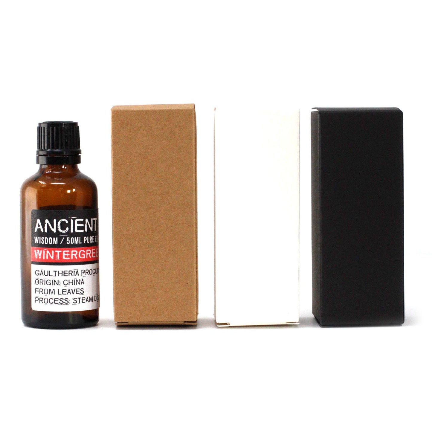 Box Für 50ml Bernsteinflasche Schwarz