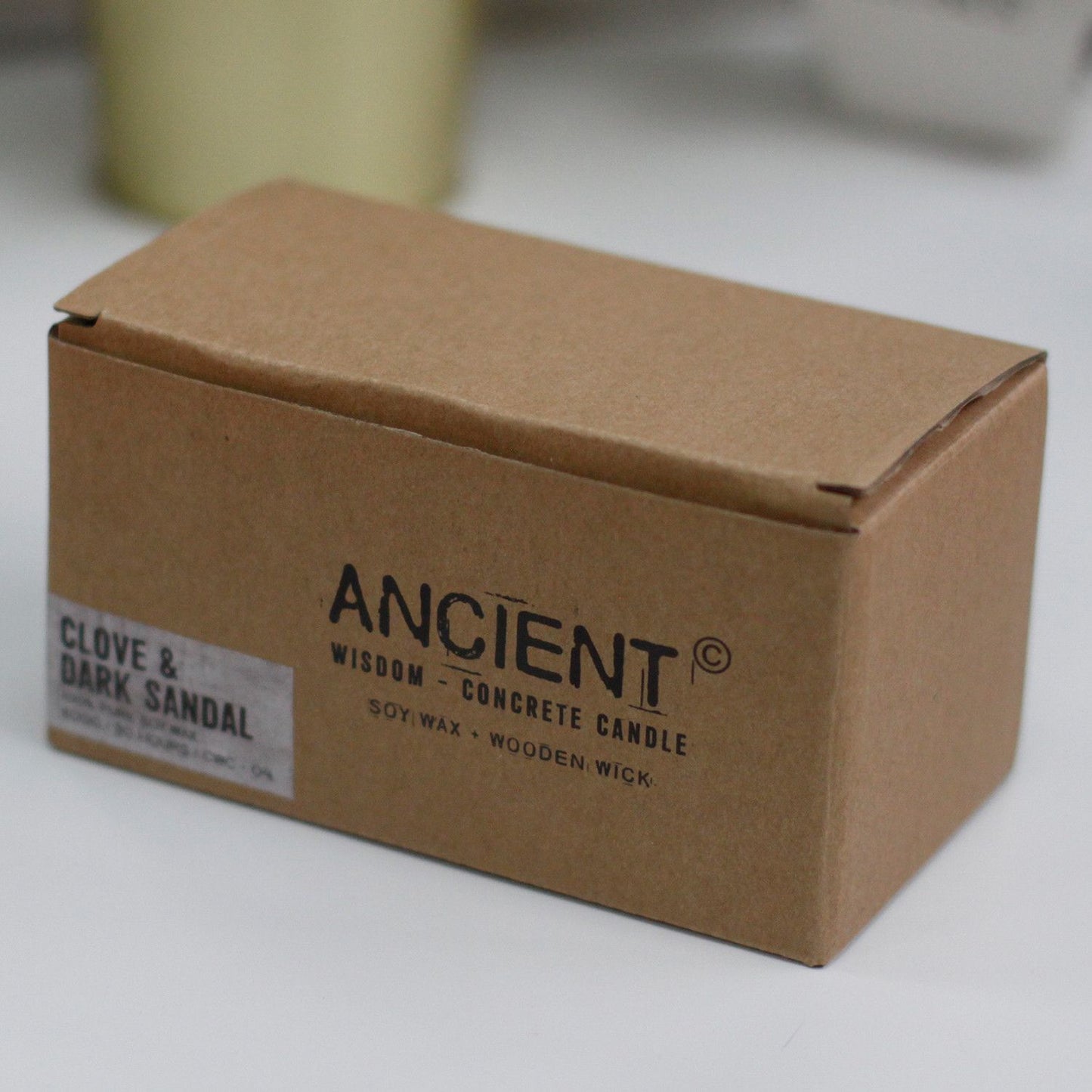 Große Beton Soja Kerze - Gewürzte Südseelime