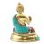 Messing Buddha Figur Segnung 15cm Handgefertigt aus Indien