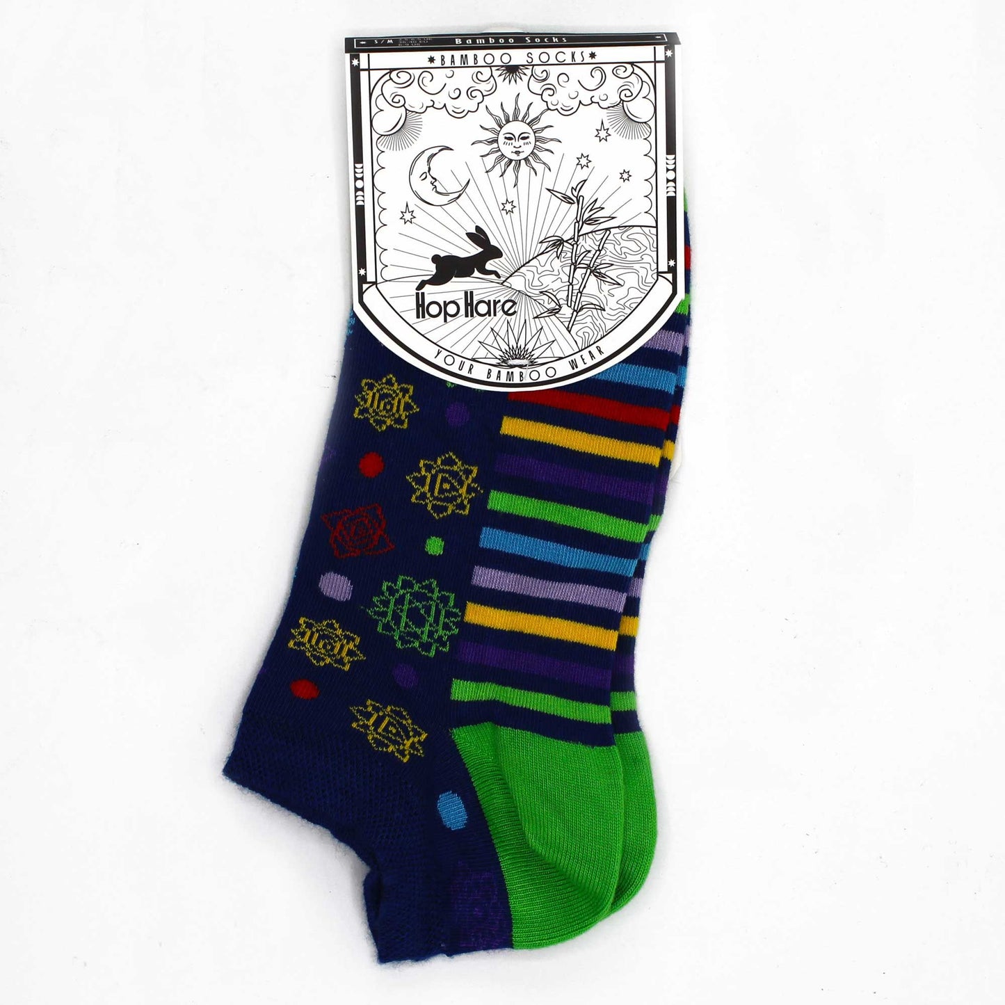 SM Hop Hare Bambussocken Niedrig 36-40 7 Chakra