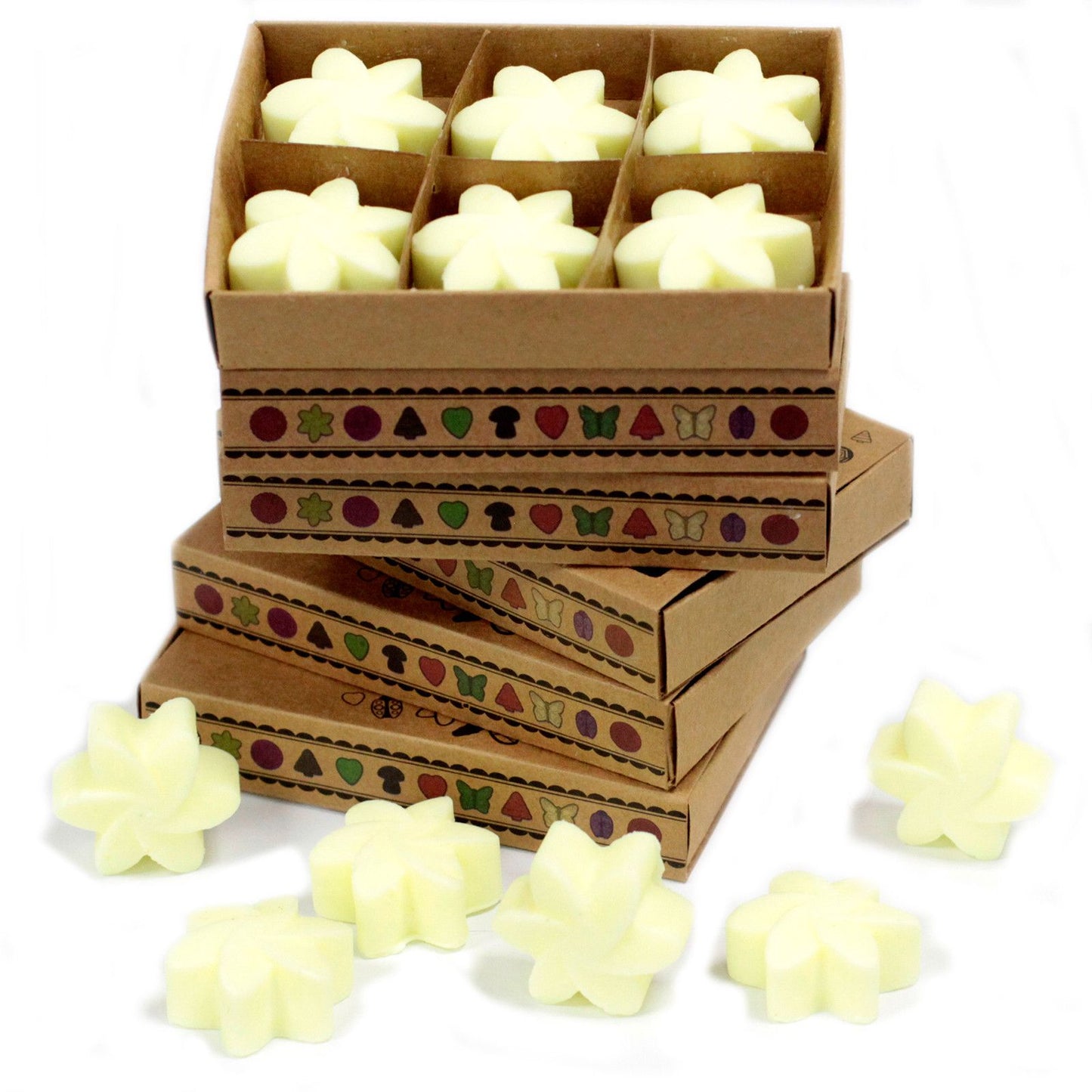 Geschenkset Mit 6 Wachsschmelzen Zitrusernte